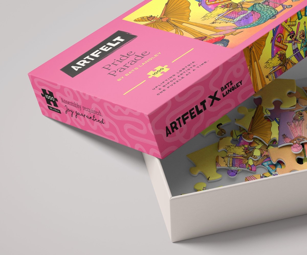 Pride Parade Jigsaw Puzzle box partially open