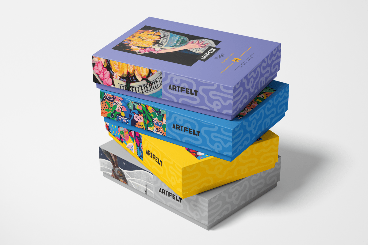 Rage Jigsaw Puzzle in stack of Artfelt Jigsaw Puzzles