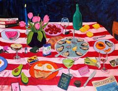 Making Plans jigsaw puzzle artwork by artist Lindsey Cherek