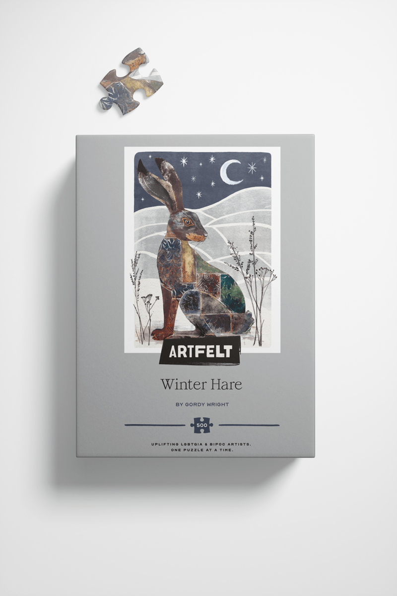 Winter Hare Jigsaw Puzzle Retail Box