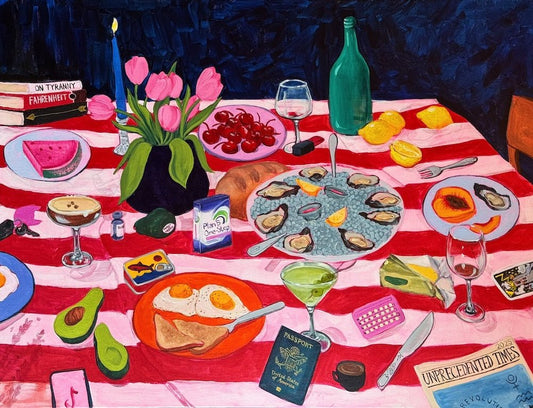 Making Plans jigsaw puzzle artwork by artist Lindsey Cherek